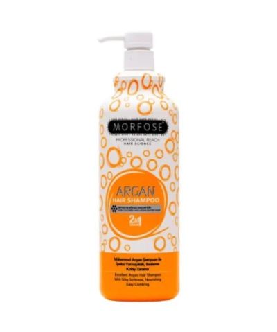 Професионален шампоан с арганово масло Morfose Argan Hair Shampoo 2 in 1 – За подхранена, мека и блестяща коса 1000 мл