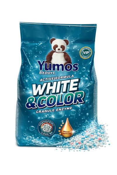 Yumoş Expert White & Color – Прах за пране на бели и цветни дрехи 2 кг | До 30 изпирания