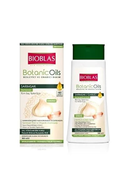 Силата на чесъна без мирис: Билков шампоан против косопад Bioblas Botanic Oils Garlic (360 мл)