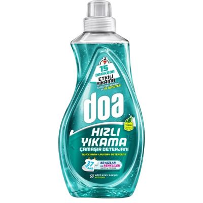 DOA Hızlı Yıkama – Гел за бързо пране за бяло и цветно (Зелен), 1480 мл / 37 пранета