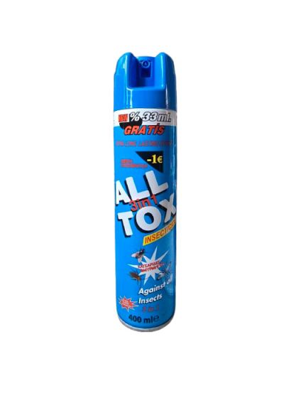 ALL TOX 3в1 Мухозол - Спрей против мухи, комари, хлебарки - За мощна защита 400 мл