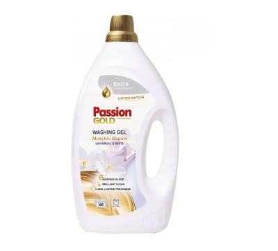 Универсален гел за пране Passion Gold Muschio Bianco Professional Бял Мускус (4 л / 100 пранета)