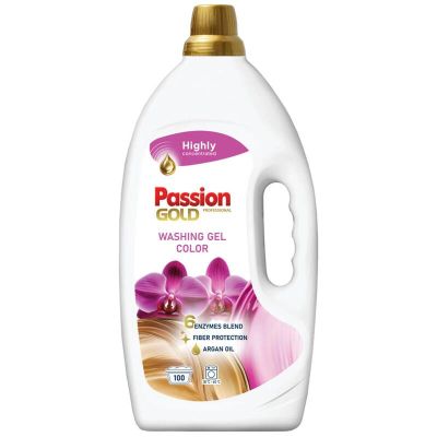 Гел за цветно пране Passion Gold Color Professional с арганово масло (4 л / 100 пранета)