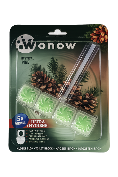 Твърдо Тоалетно Блокче Wonow Ultra Hygiene 5x Формула 50гр.