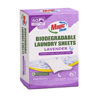 Иновативен концентриран препарат за пране Magic Clean на листчета, Лавандула (до 60 дози)