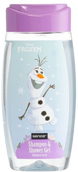 Детски шампоан и душ гел 2 в 1 Sence Disney Frozen Olaf Blueberry Scent, 210 мл