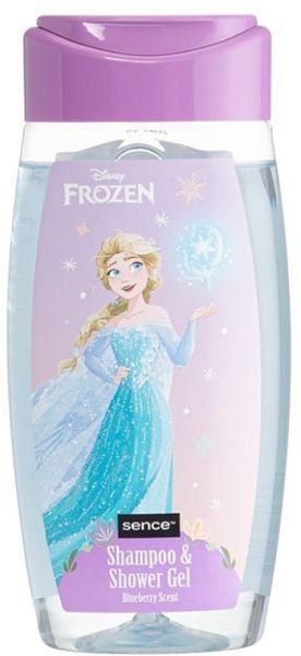 Детски шампоан и душ гел 2 в 1 Sence Disney Frozen Elsa Blueberry Scent, 210 мл